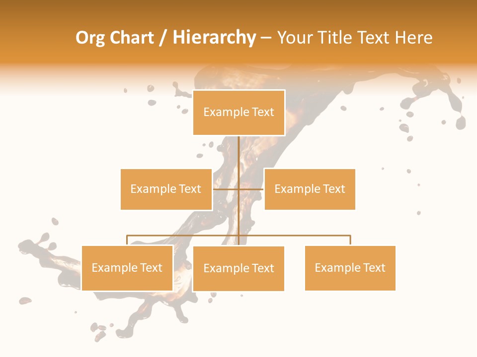 Drop Splash Brown PowerPoint Template