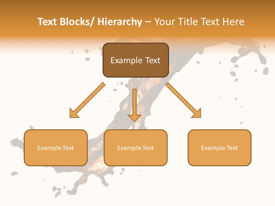 Drop Splash Brown PowerPoint Template
