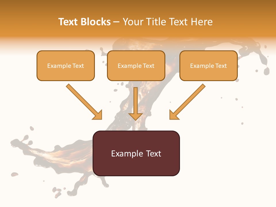 Drop Splash Brown PowerPoint Template