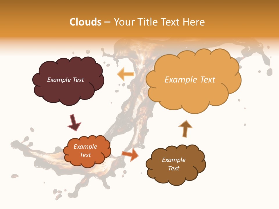 Drop Splash Brown PowerPoint Template