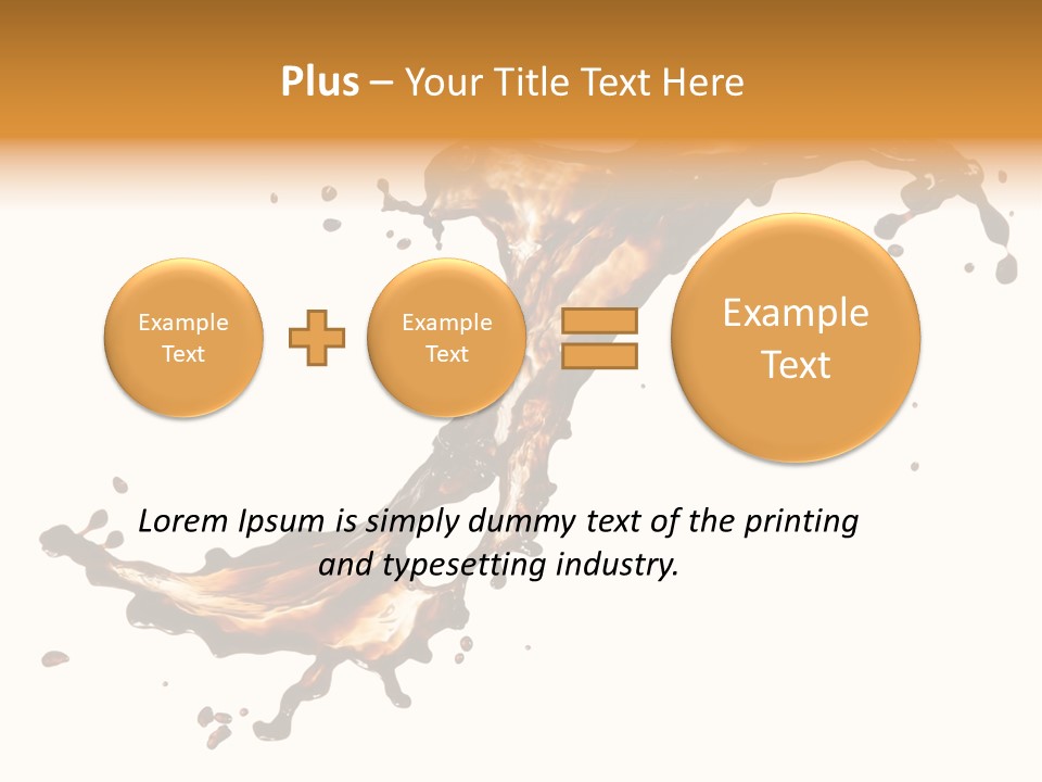 Drop Splash Brown PowerPoint Template