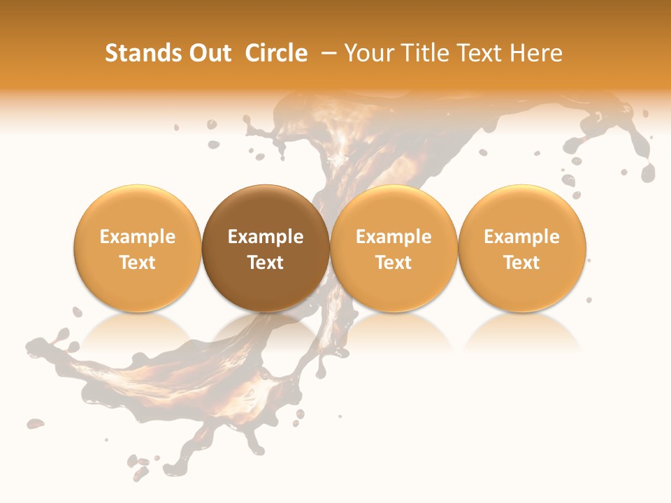 Drop Splash Brown PowerPoint Template