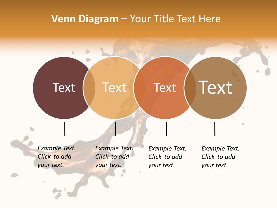 Drop Splash Brown PowerPoint Template