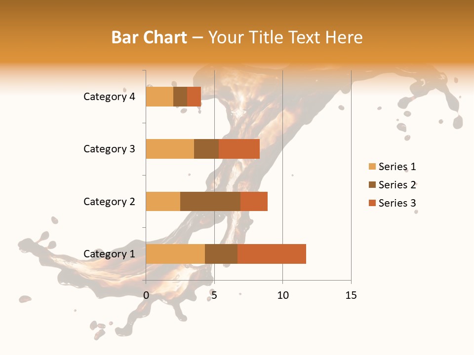 Drop Splash Brown PowerPoint Template