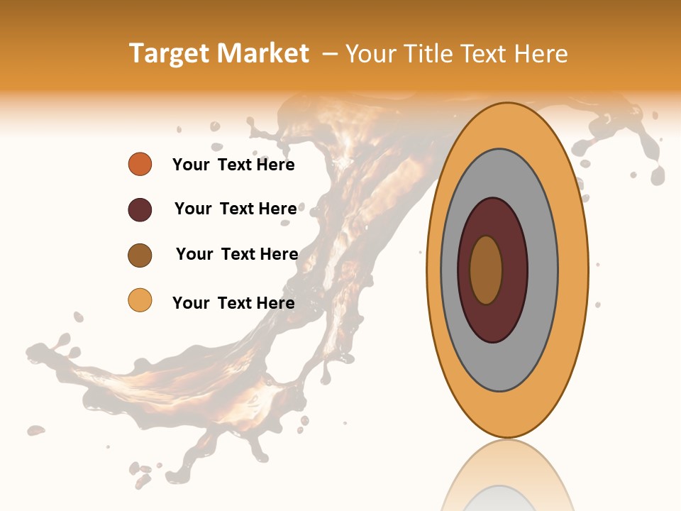Drop Splash Brown PowerPoint Template