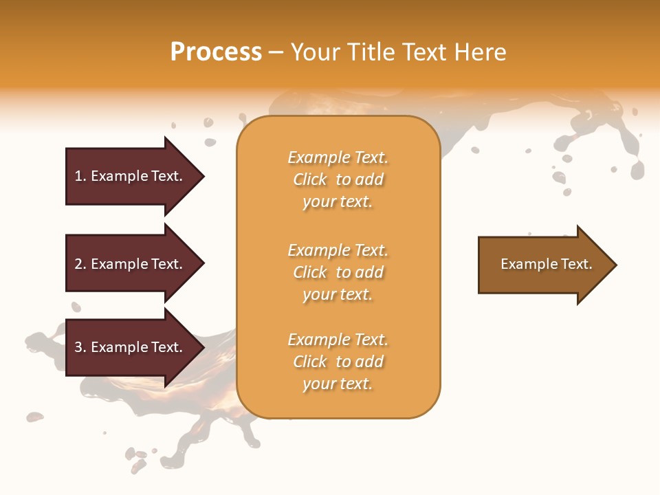 Drop Splash Brown PowerPoint Template