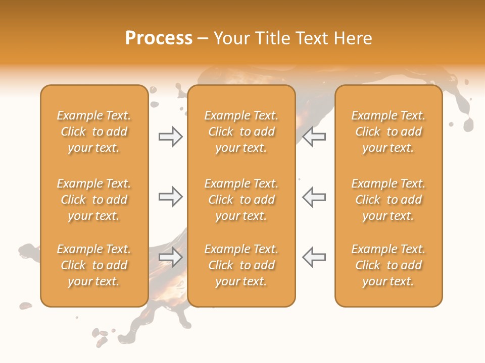 Drop Splash Brown PowerPoint Template