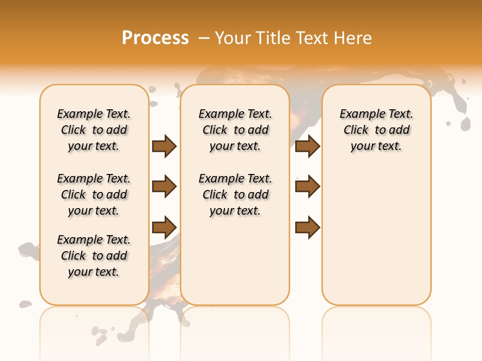 Drop Splash Brown PowerPoint Template