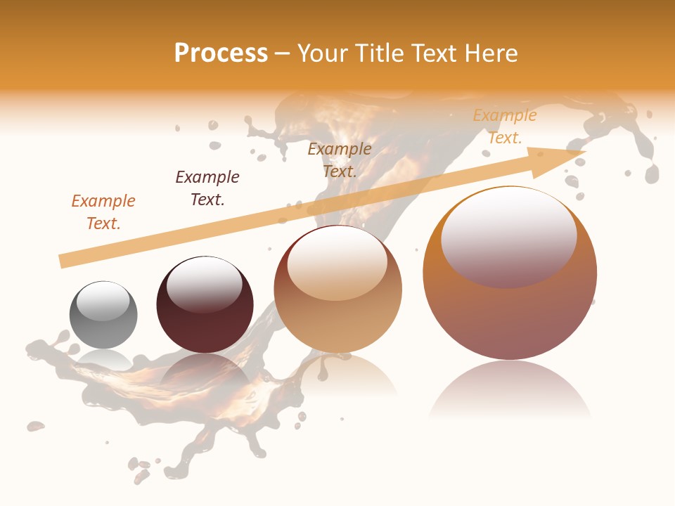 Drop Splash Brown PowerPoint Template