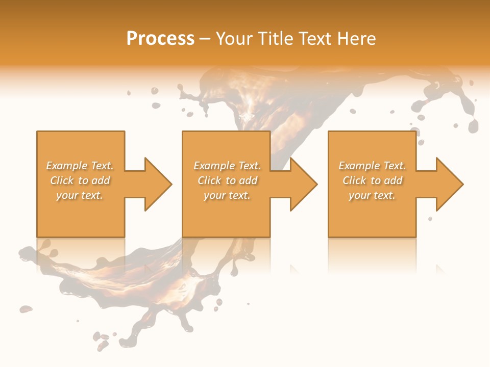 Drop Splash Brown PowerPoint Template