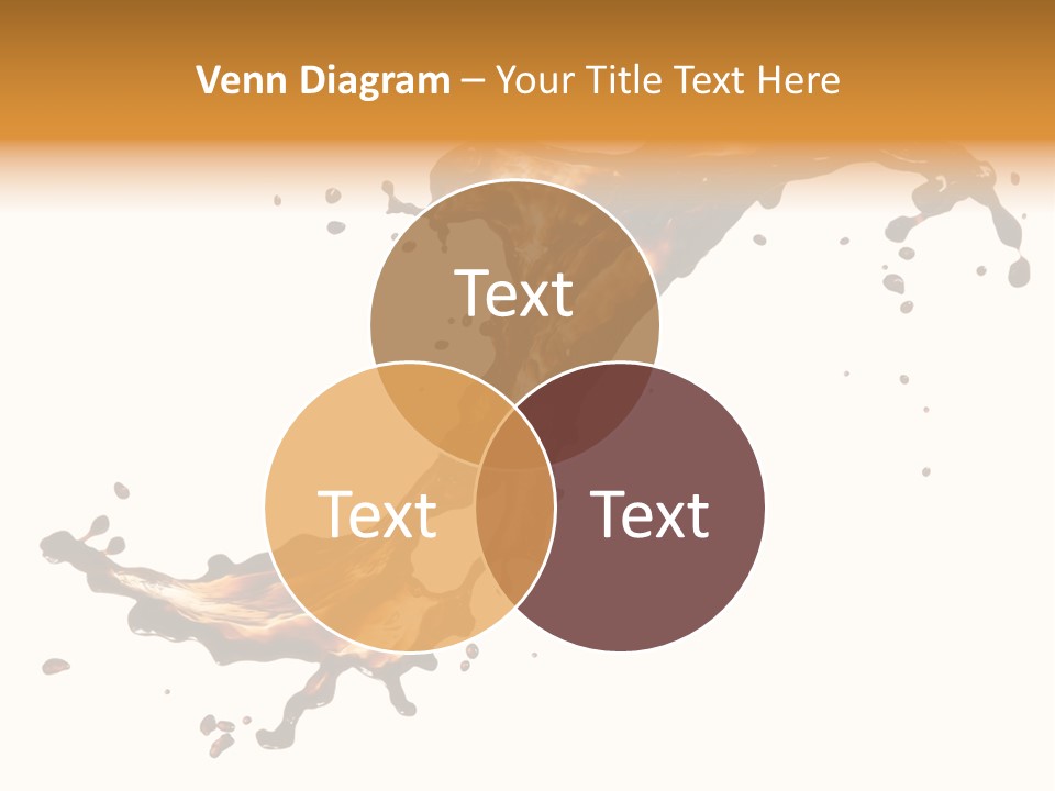 Drop Splash Brown PowerPoint Template