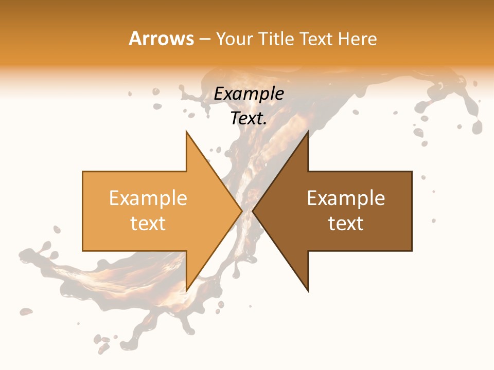 Drop Splash Brown PowerPoint Template
