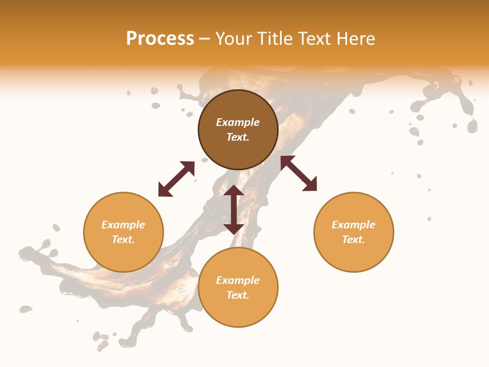 Drop Splash Brown PowerPoint Template
