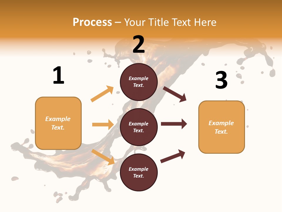 Drop Splash Brown PowerPoint Template