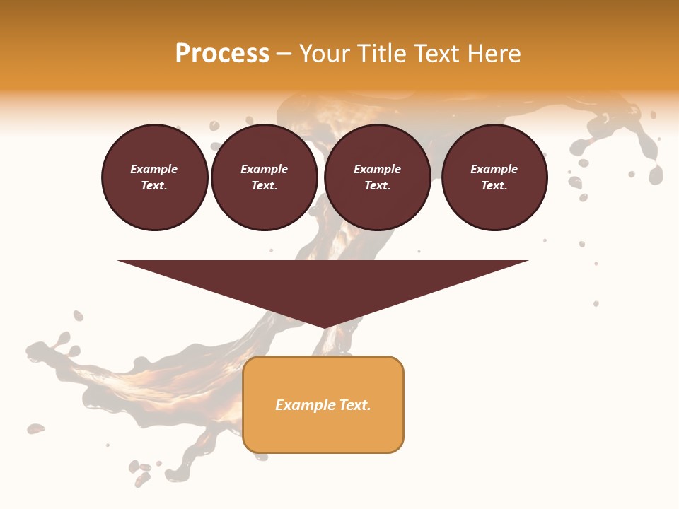 Drop Splash Brown PowerPoint Template
