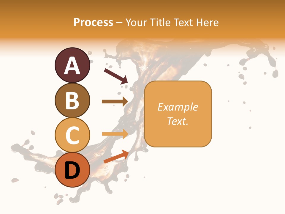 Drop Splash Brown PowerPoint Template