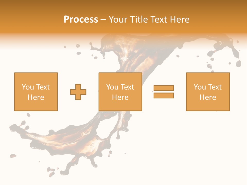 Drop Splash Brown PowerPoint Template