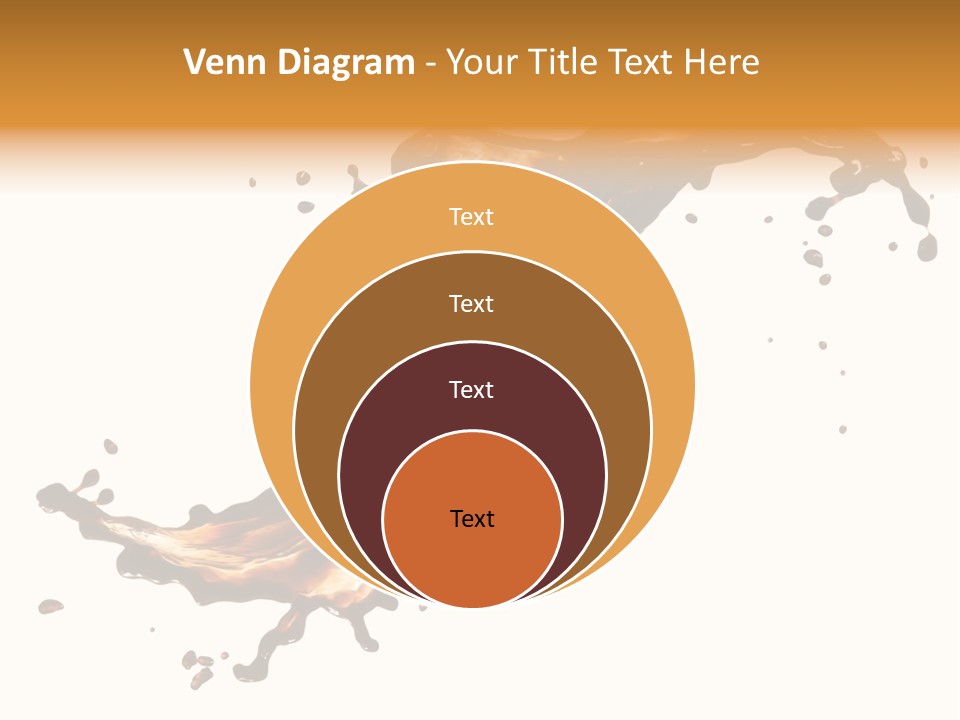 Drop Splash Brown PowerPoint Template
