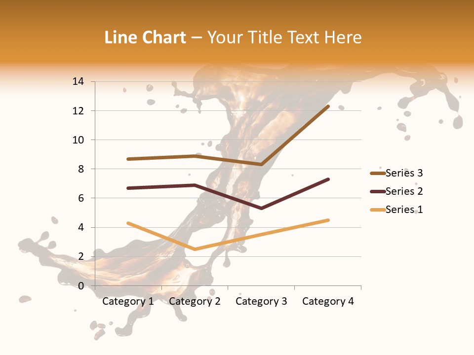 Drop Splash Brown PowerPoint Template