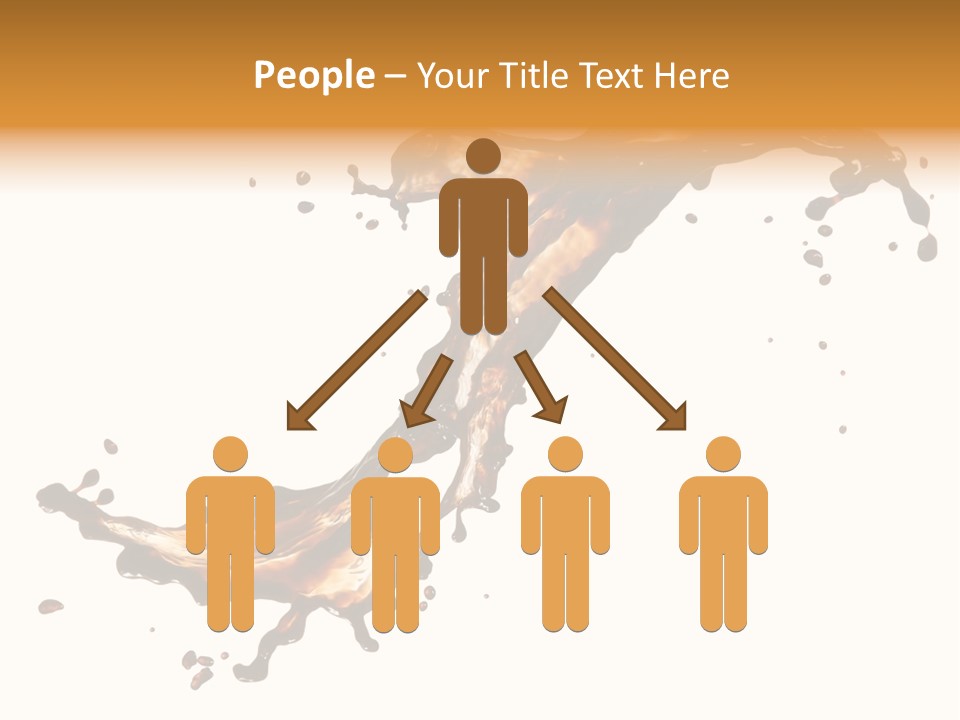 Drop Splash Brown PowerPoint Template