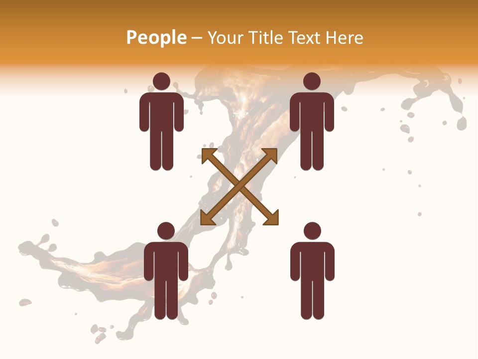 Drop Splash Brown PowerPoint Template