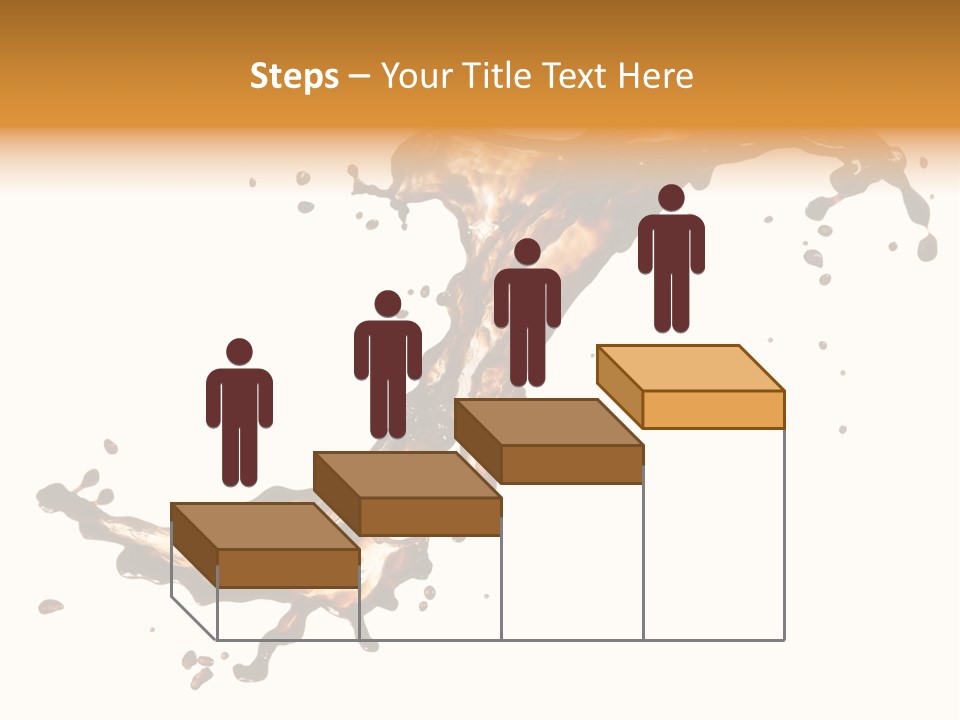 Drop Splash Brown PowerPoint Template