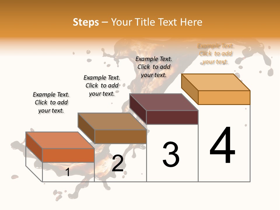 Drop Splash Brown PowerPoint Template