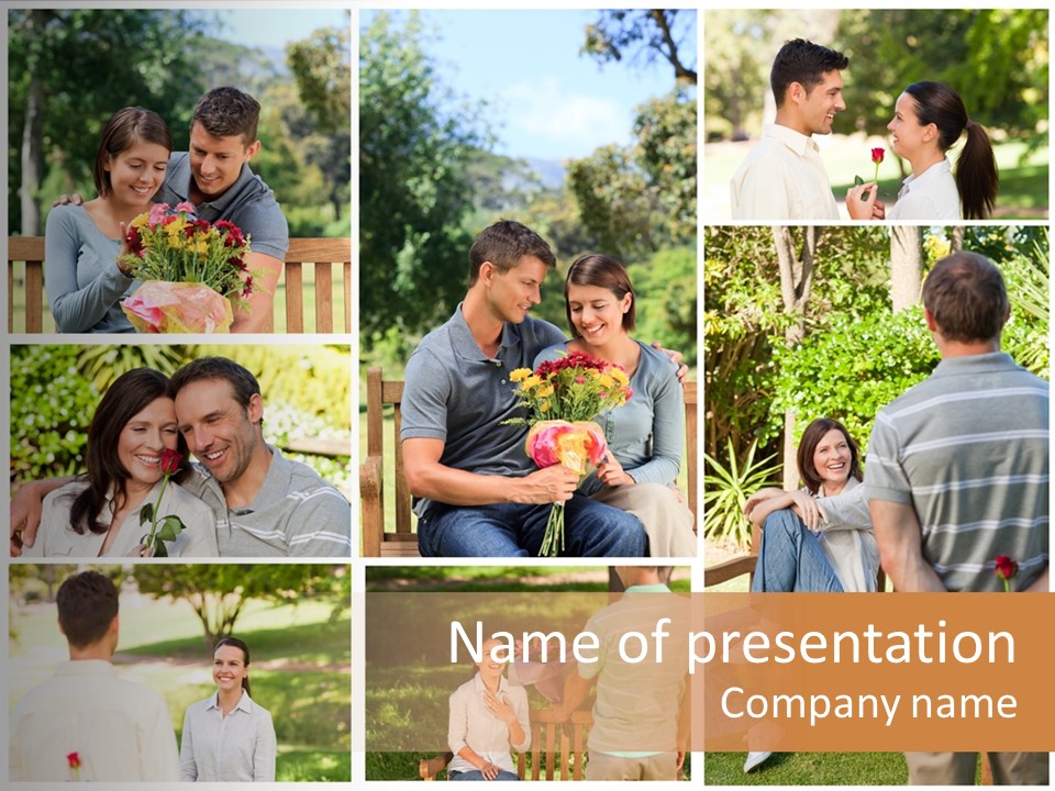 Enjoyment Joy Frisbee PowerPoint Template