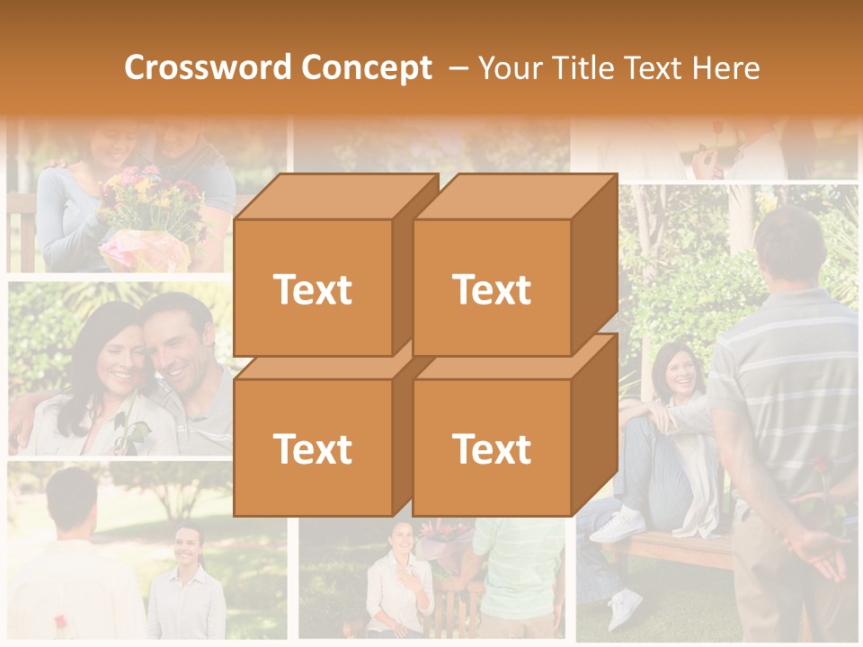 Enjoyment Joy Frisbee PowerPoint Template