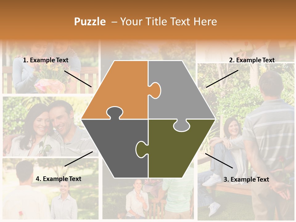 Enjoyment Joy Frisbee PowerPoint Template