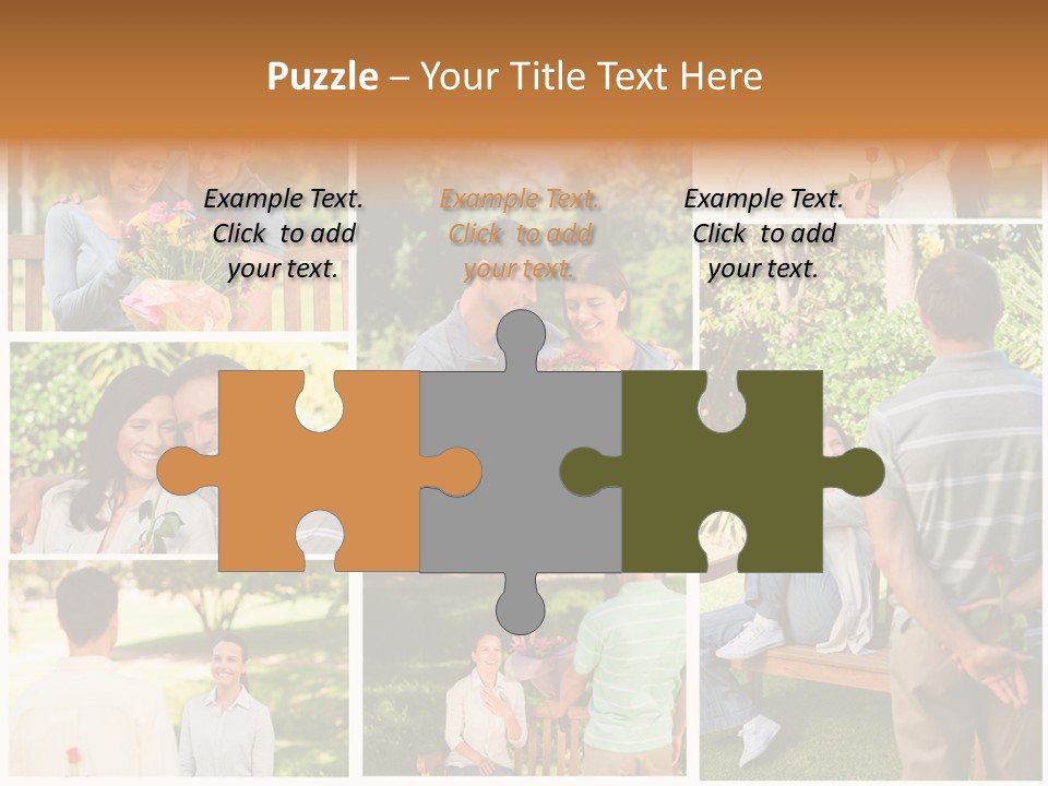 Enjoyment Joy Frisbee PowerPoint Template