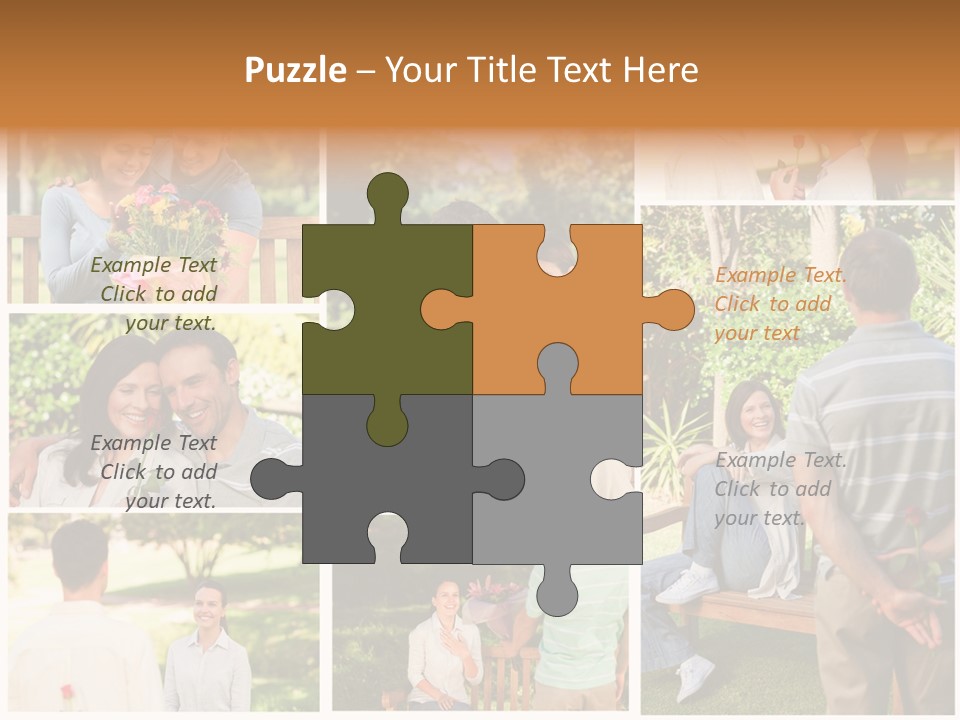 Enjoyment Joy Frisbee PowerPoint Template