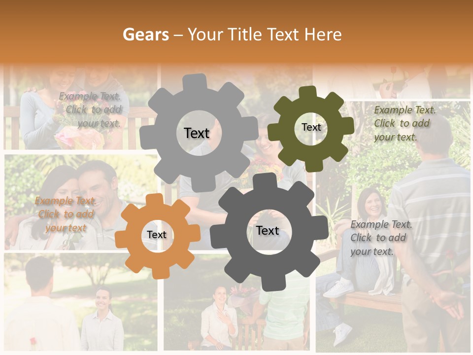 Enjoyment Joy Frisbee PowerPoint Template