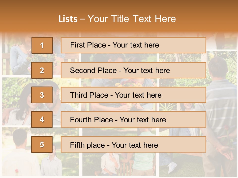 Enjoyment Joy Frisbee PowerPoint Template
