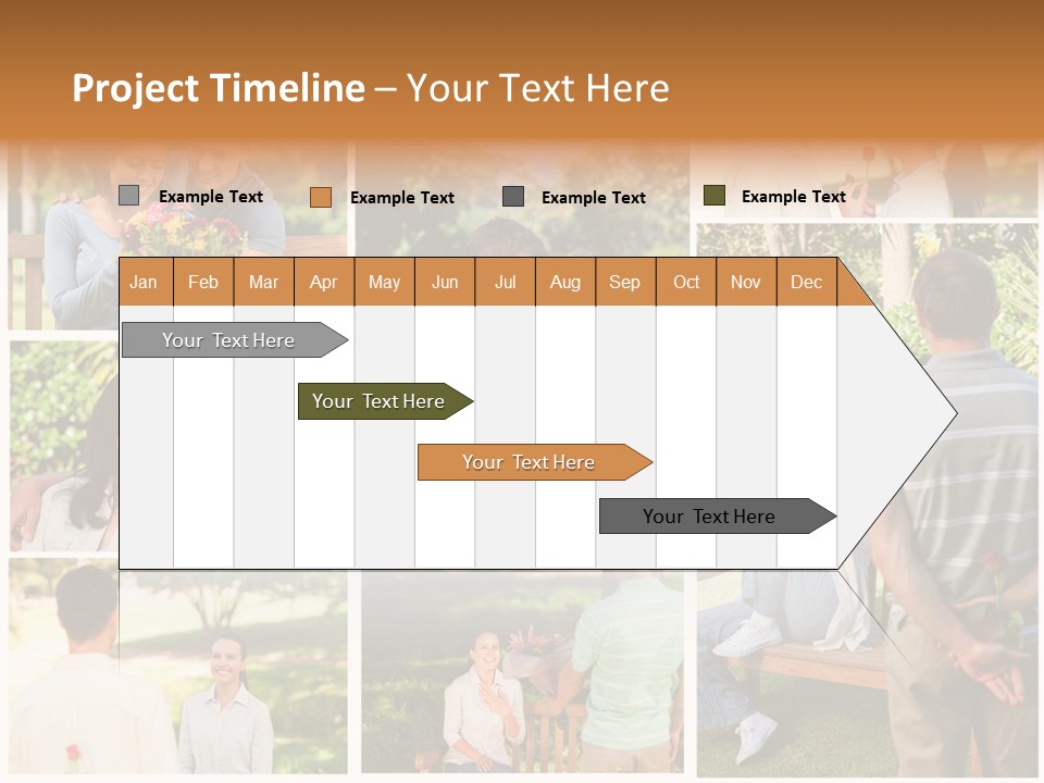 Enjoyment Joy Frisbee PowerPoint Template