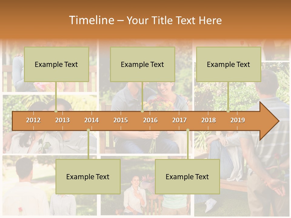 Enjoyment Joy Frisbee PowerPoint Template