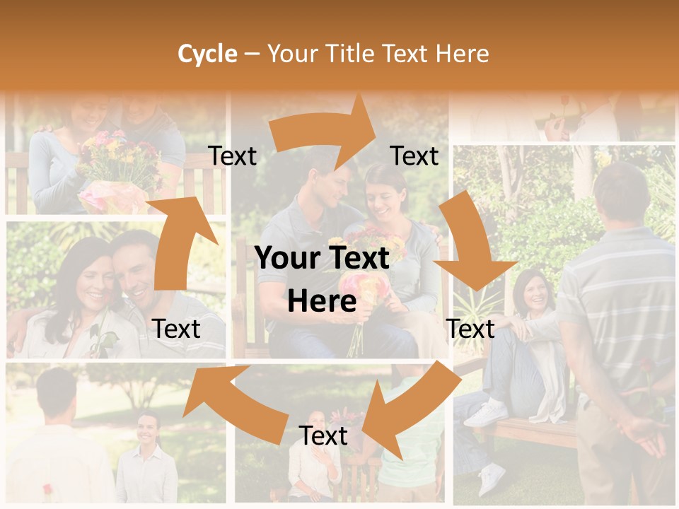 Enjoyment Joy Frisbee PowerPoint Template