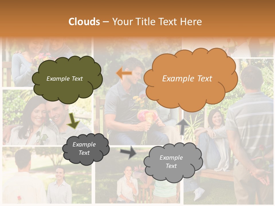 Enjoyment Joy Frisbee PowerPoint Template