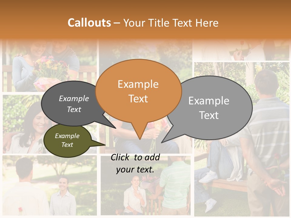 Enjoyment Joy Frisbee PowerPoint Template