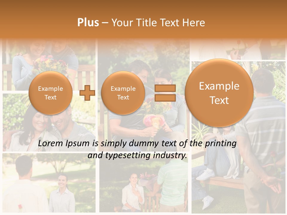 Enjoyment Joy Frisbee PowerPoint Template