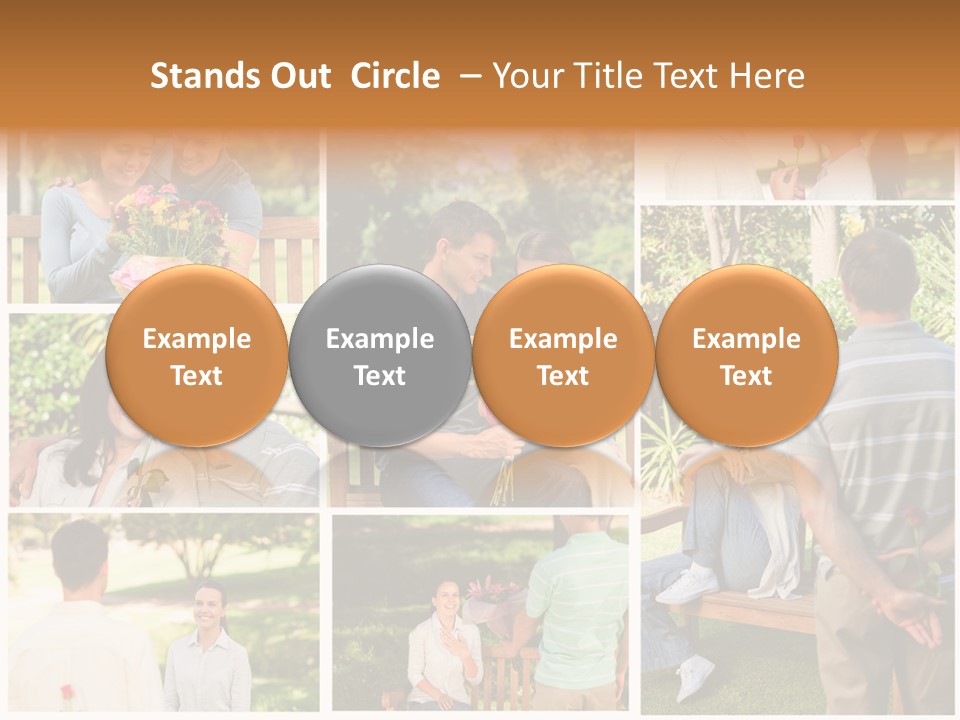 Enjoyment Joy Frisbee PowerPoint Template