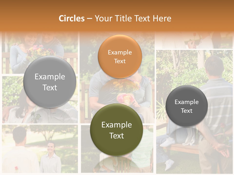 Enjoyment Joy Frisbee PowerPoint Template