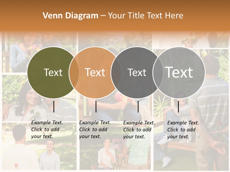 Enjoyment Joy Frisbee PowerPoint Template