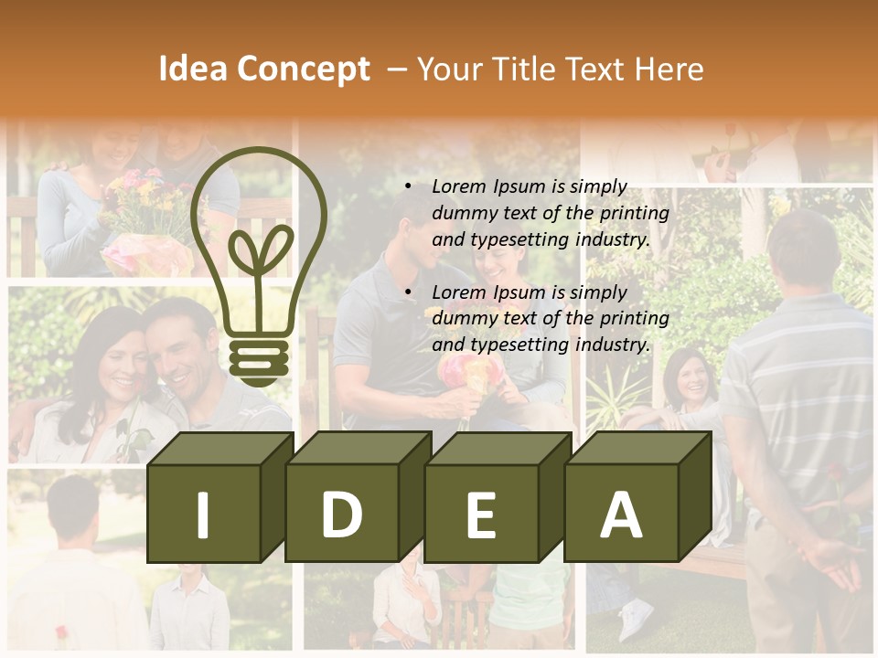 Enjoyment Joy Frisbee PowerPoint Template