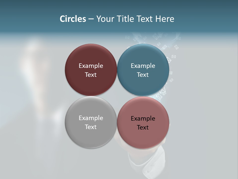 Light Bulb E Mail Globe PowerPoint Template