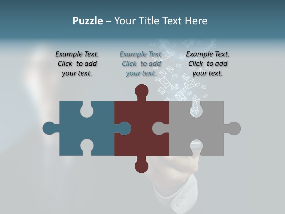 Light Bulb E Mail Globe PowerPoint Template