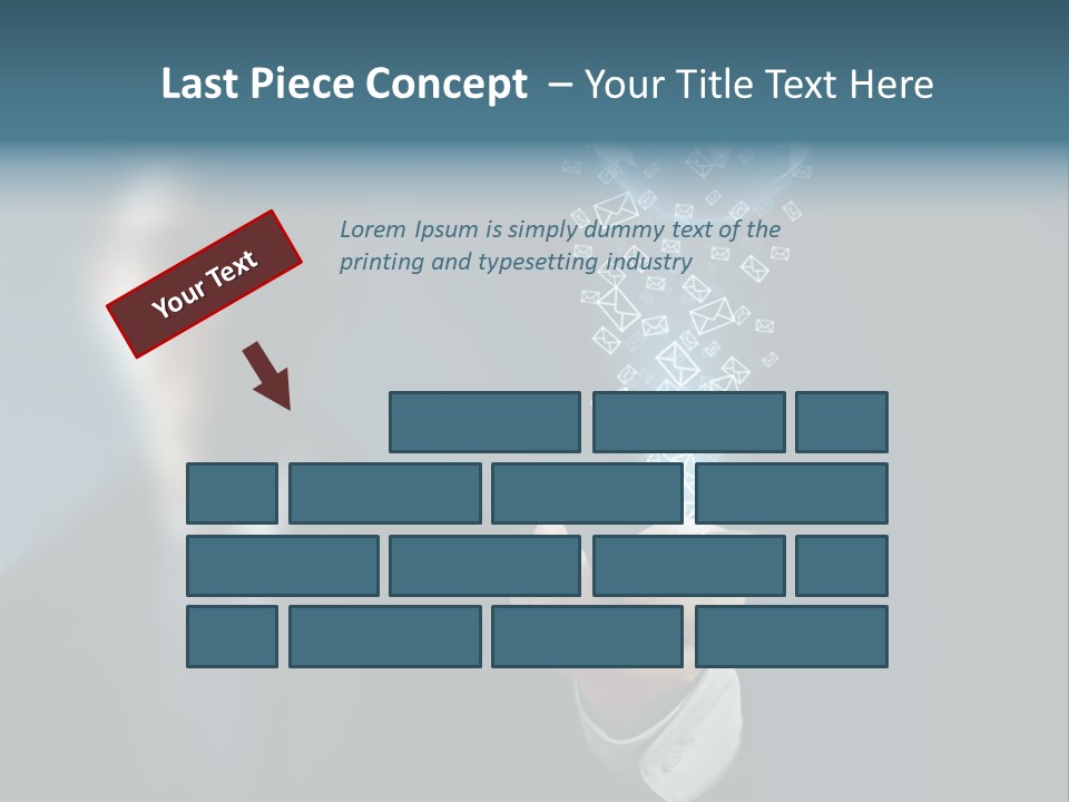 Light Bulb E Mail Globe PowerPoint Template