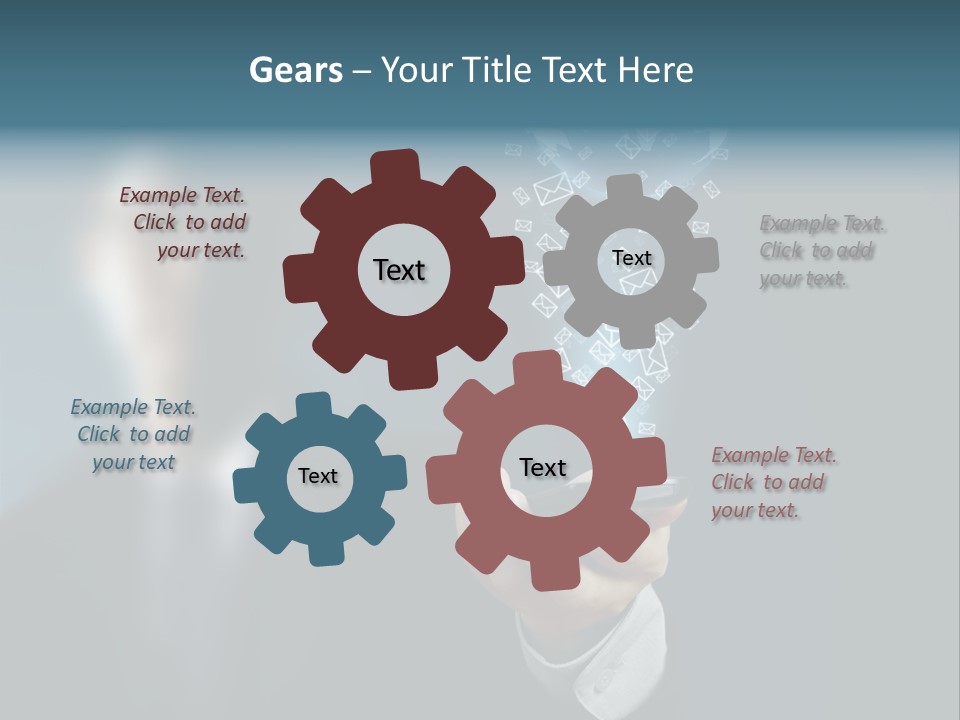 Light Bulb E Mail Globe PowerPoint Template