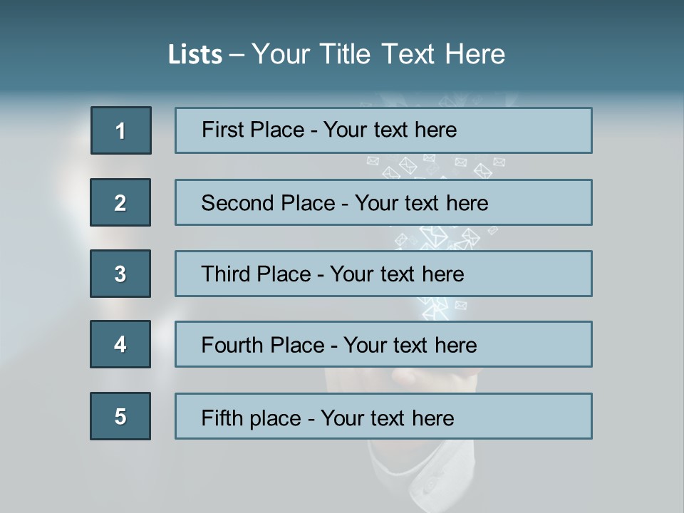 Light Bulb E Mail Globe PowerPoint Template
