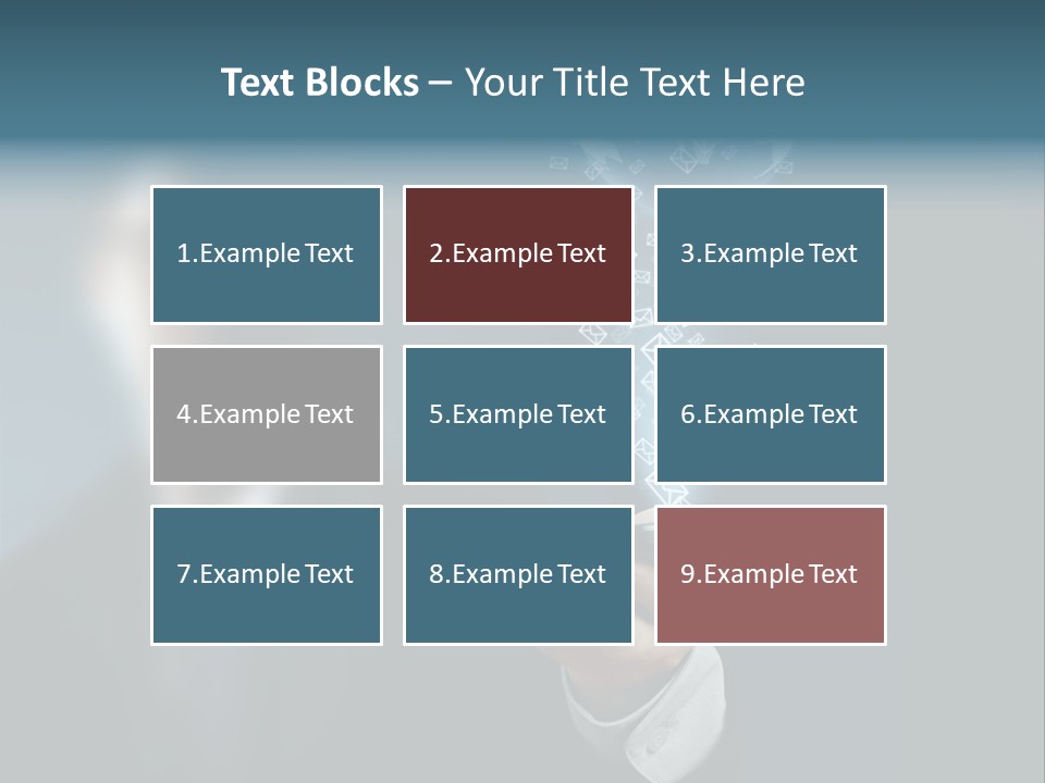 Light Bulb E Mail Globe PowerPoint Template